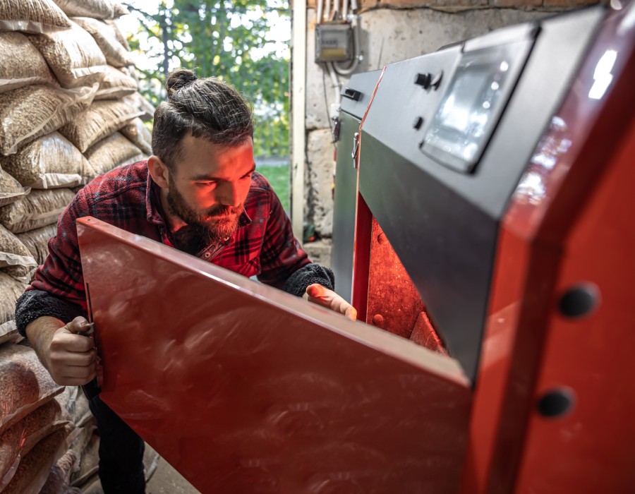 Installation chaudière à granulés